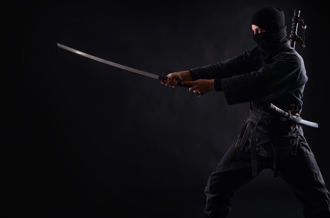 "Yes, what do you need a sword/ninjutsu?!